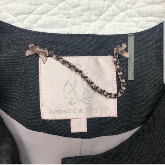 Rebecca Taylor Wool Peplum Blazer - Picture 7 of 8